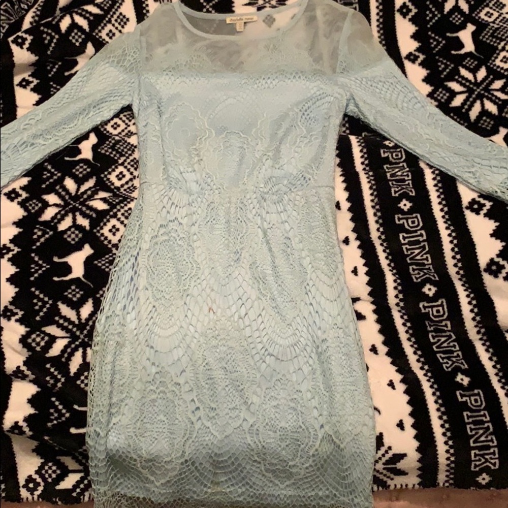 Charlotte Russe light blue lace dress!!